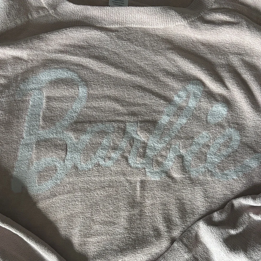 Pink Barbie Sweater Barefoot Dreams - Picture 4 of 5